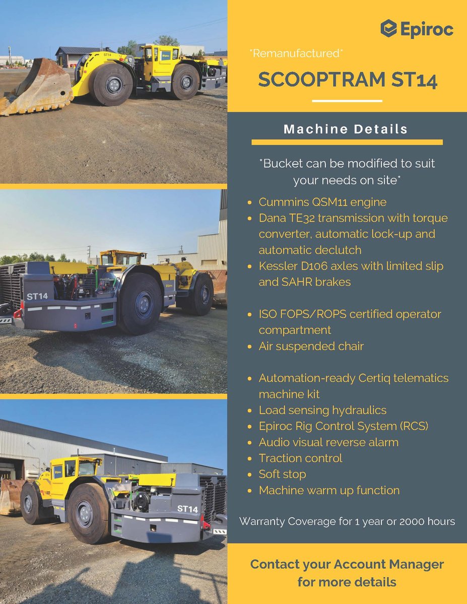 Remanufactured Scooptram ST14